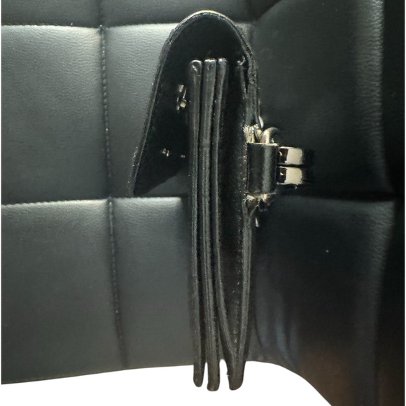 Louis Vuitton Black Taiga Leather Accordion Chain Wallet Long Flap - Picture 6 of 10